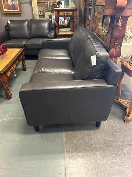 Dark Brown Leather Sofa 166768.