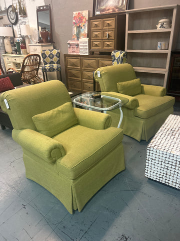 Green Upholstered Arm Chair 166088. (2 Available)