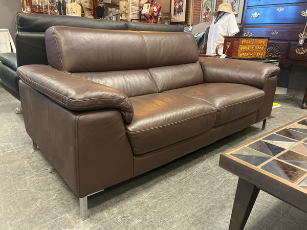 Leather Loveseat Italian 157064. (2 Available)