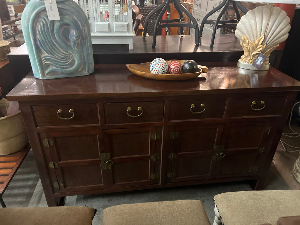 Vintage Console Cabinet - Brass Handles 173216.