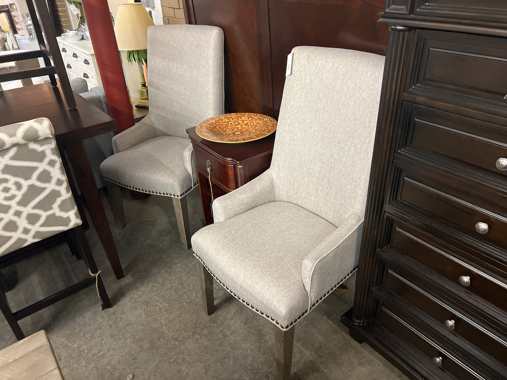 Pair Grey Arm Chair 152802.