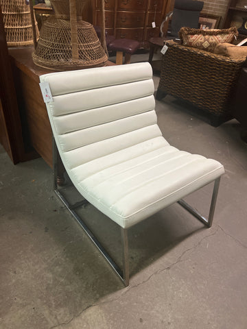 White Modern Chair 163828.
