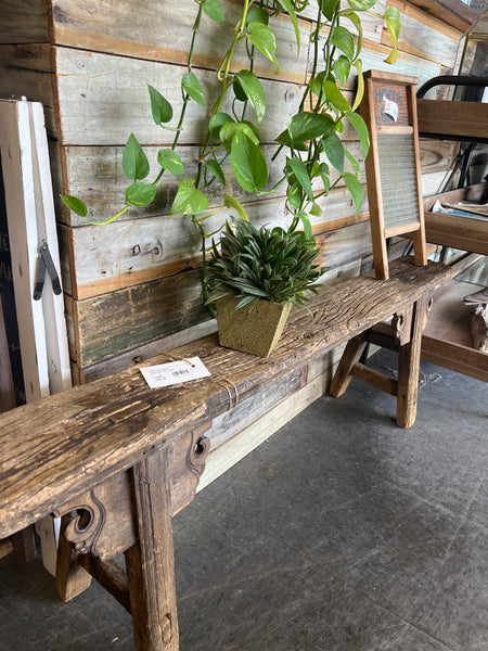 Antique Bench - Elm Wood 164867.