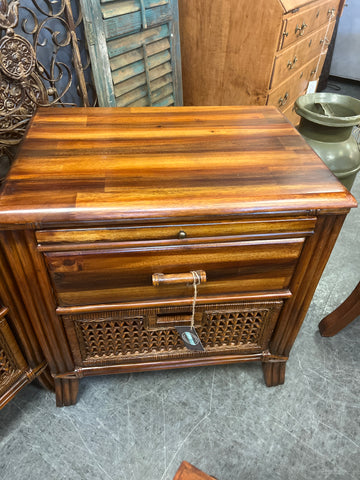 Bamboo/ Rattan Nightstand 150023.