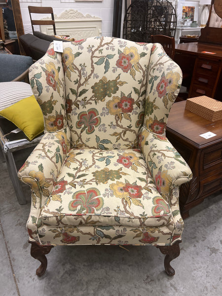 Floral Wingback Chair 153941.