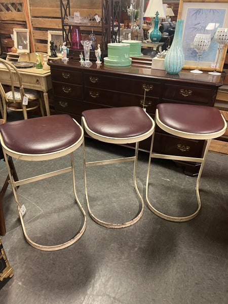 Mid-Century Barstools Set 3 162689.