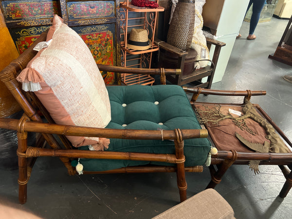 Ficks Reed Rattan Chair MCM 1950’s 167938.