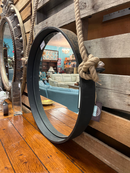 Restoration Hardware Mirror - Round w/ Rope 153139.