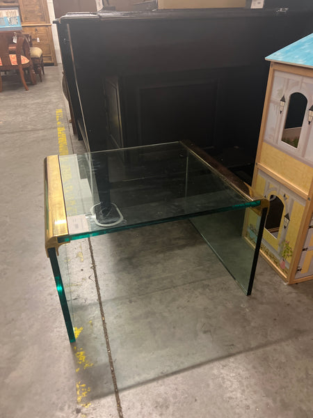 MCM Brass Glass Coffee Table 168583.