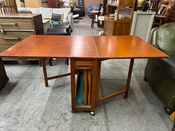 Mid-Century Teak Drop Leaf Dining Set 163793.