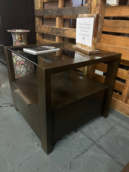 Casana Glass Top End Table 161705.