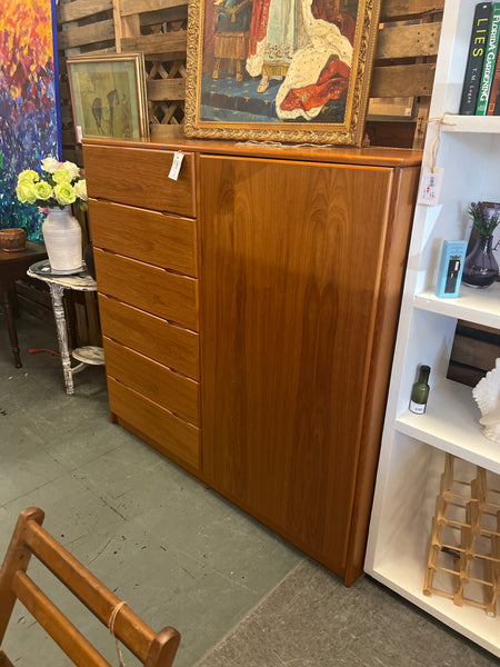 MCM-Danish Modern Teak Armoire 168111.
