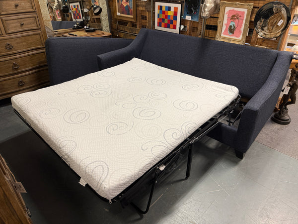 Blue Sleeper Sofa w/ Chaise 165702.