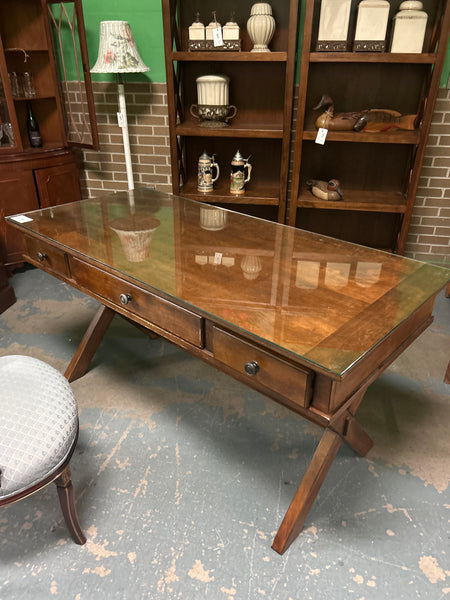 X Base Executive Desk- Glass Top 166848.