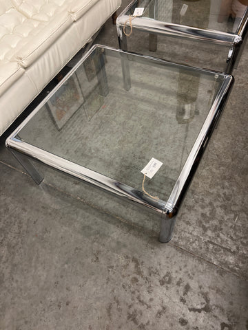 Chrome Base Glass Coffee Table 153005.