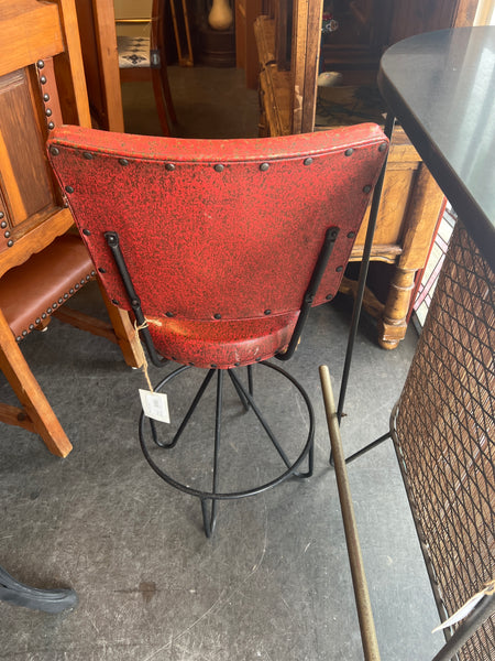 MCM Red Bar Stool 175135.