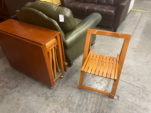 Mid-Century Teak Drop Leaf Dining Set 163793.