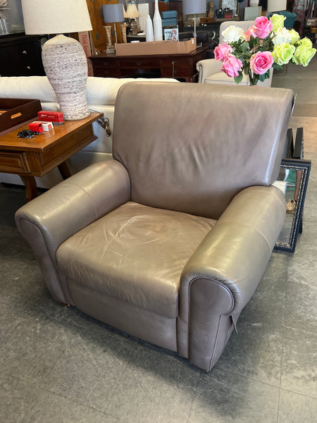 Taupe Leather Recliner 166189.