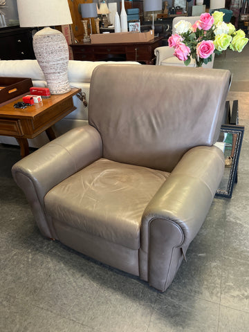 Taupe Leather Recliner 166189.