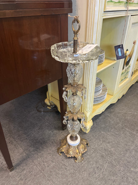 Antique Crystal Standing Ash Tray 170064.
