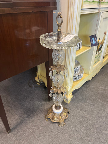 Antique Crystal Standing Ash Tray 170064.