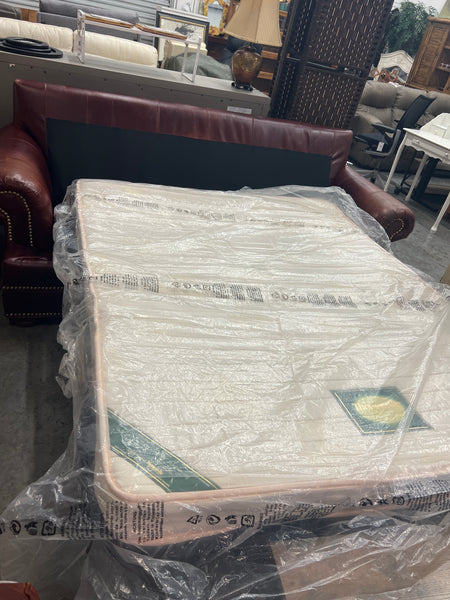 Brown Leather Sofa Bed 164730.