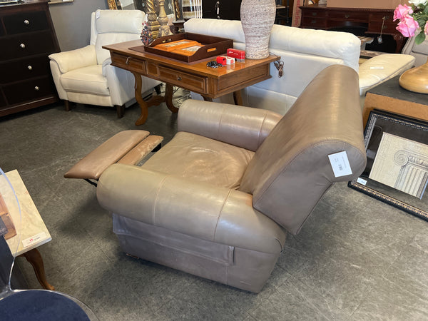 Taupe Leather Recliner 166189.
