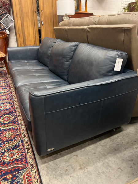Blue Leather Sofia Sofa 165694.