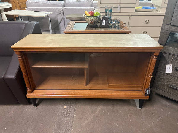 MCM Glass Slide Door Cabinet 163939.