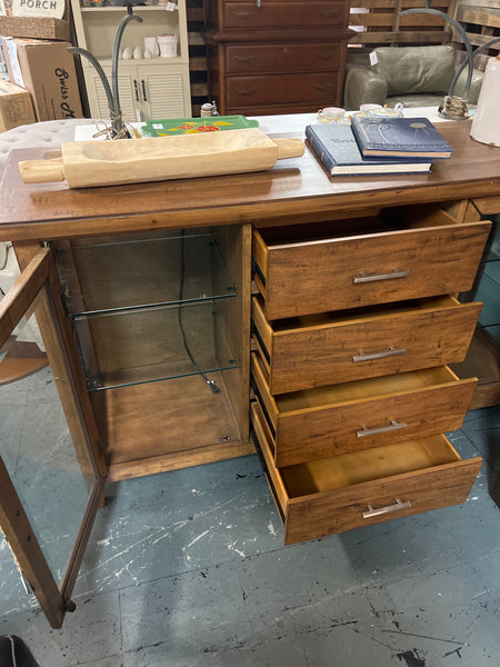 Modern Glass Door Media Cabinet 169741.