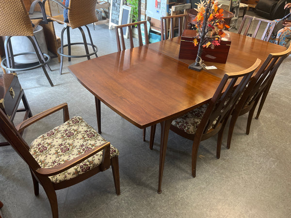 Broyhill Brazilia MCM Chairs Set 6 - 4 Side, 2 Captain 152441.