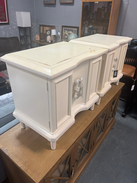 70s Cream Side Table / Nightstand (2 Available) 177589.