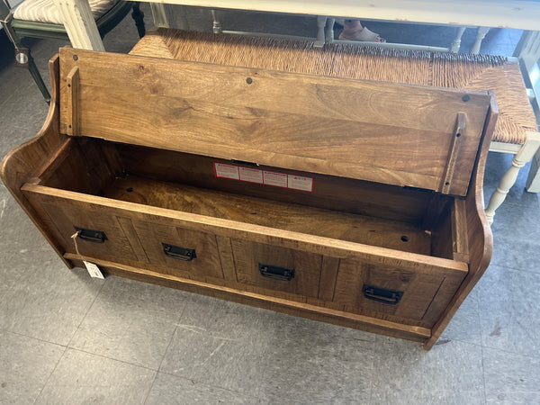 Solid Wood Storage Bench 163888.