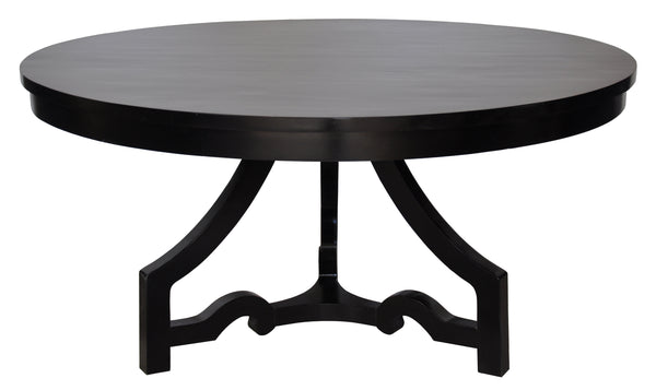 3 Leg Round Dining Table |Black| 60” - Scout & Nimble (chairs+table set price $599