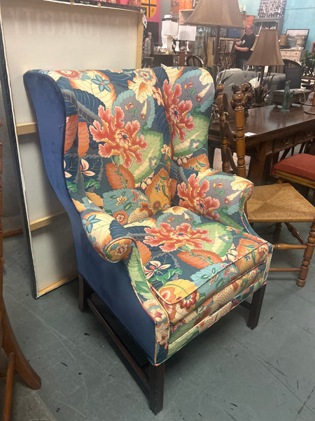Custom Wingback Floral Chair 166000.