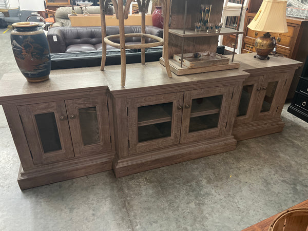 9’ Long Grey Console Cabinet 166454.