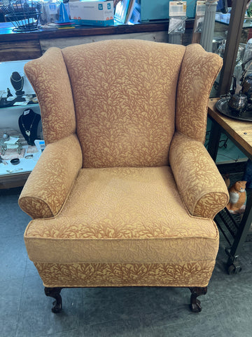 Salmon Coral Wingback Chair 155967.