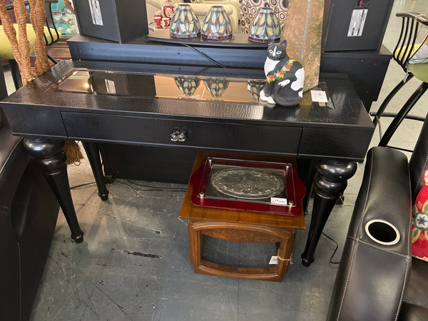 Mirrored Black entryway table 152965.