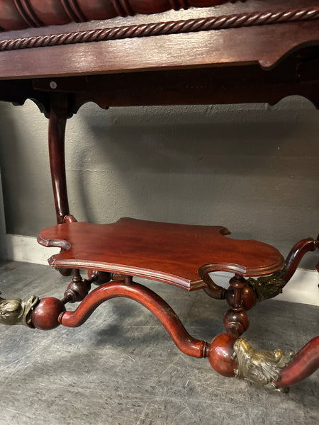 19th Century Mahogany Table - Chippendale Style Ball & Claw Foot 169093.