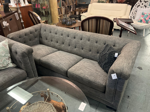 Gray Tufted Sofa (2 available) 165480.