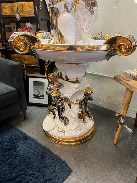 Large Fountain Lamp Adriano Tolio Signed 142486.