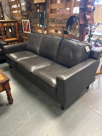 Dark Brown Leather Sofa 166768.