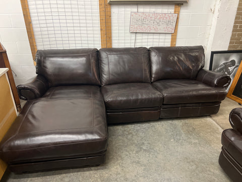 Reclining Sofa With Chaise Leather 157062.