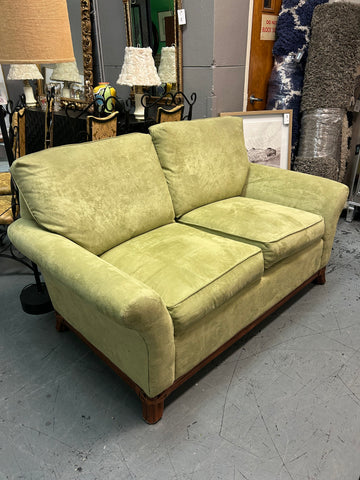 Green Microfiber Loveseat 173074.