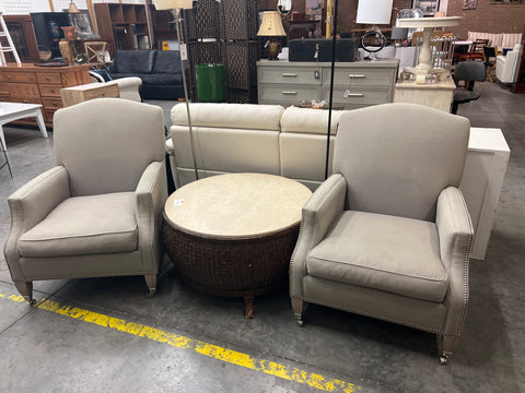 Linen Club Lilian August Studded Accent chair (2 available) 165329.