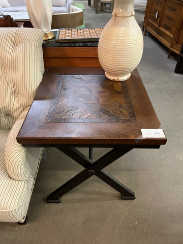 X Base Wood End Table 153153.