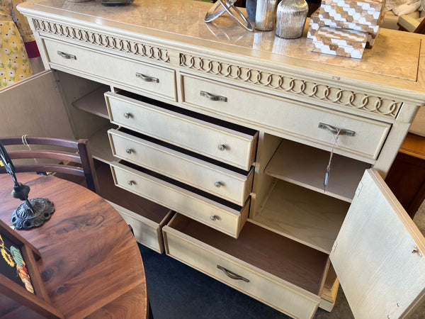 Tall Marble Top Dresser 153594.