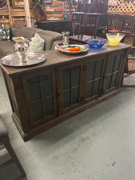Glass 4 Door Cabinet/Console 166089.