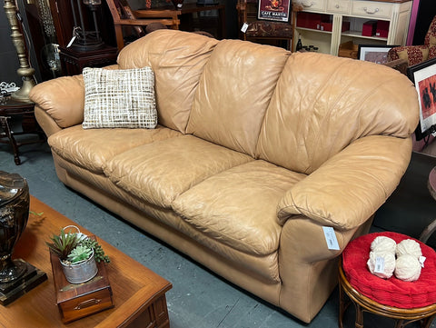 Tan Leather Sofa 142980.