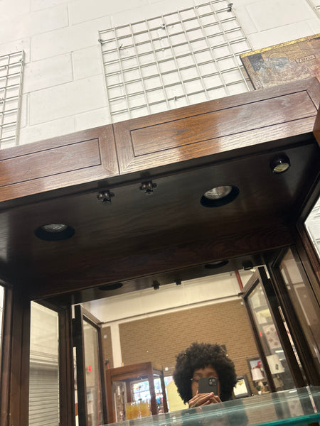 Tall Asian Glass Cabinet 167756.